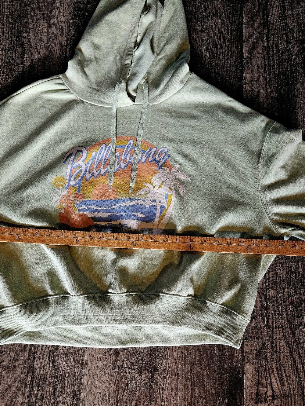 NWOT Billabong Sunset Sweatshirt Mint/Multi Size XL Pretty Colors! - Picture 4 of 5